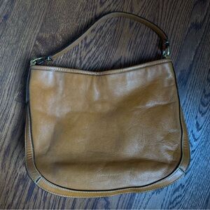 Lauren Ralph Lauren Tan Leather Shoulder Bag